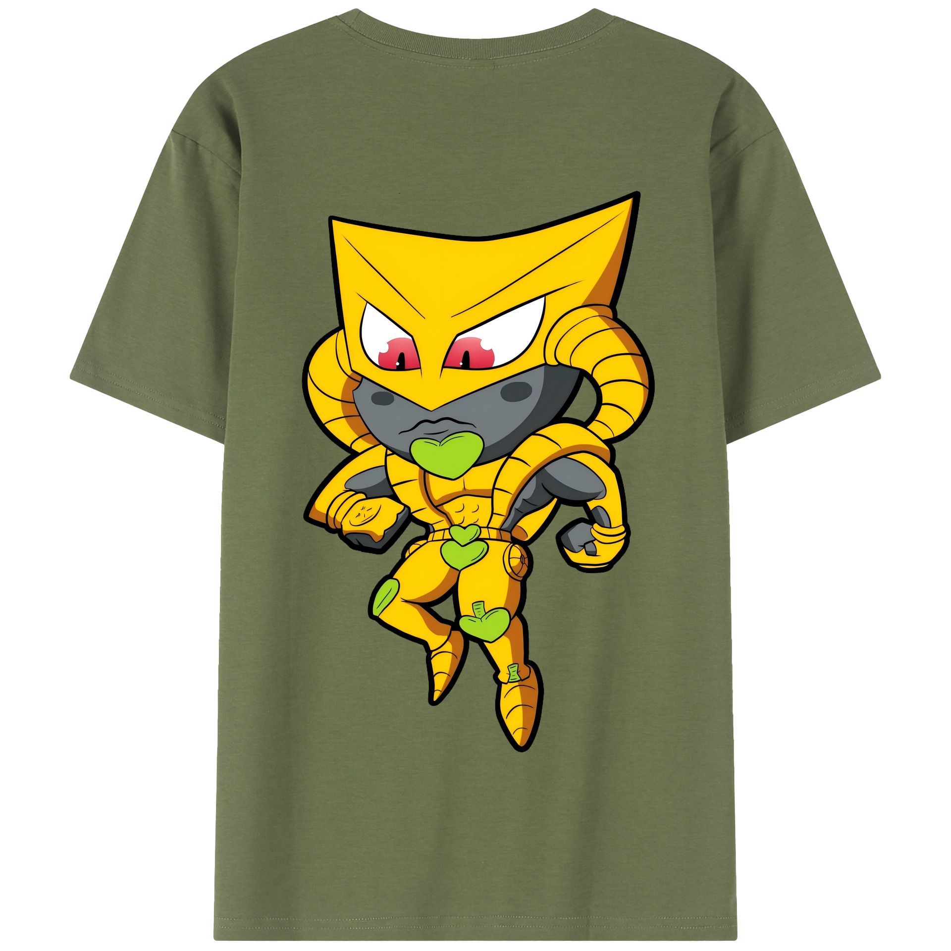 （画像用） ジョジョの奇妙な冒険 ディオ?ブランドー JoJo's Bizarre Adventure Dio Brando 綿100％半袖Tシャツ（背面プリント）
